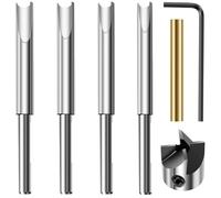 7Pcs Pen Mill Set High Speed Steel Pen Barrel Trimmer Kit Rustproof Pen Barrel Trimming Good Cutting Pen Mill Trimmer Set Efficient Cutter Shafts Mill Trimmer Set for Woodorking