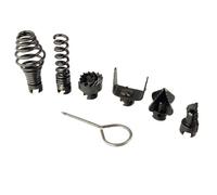 7pcs Pipeline Dredge Device Spring Drill Machine 7pcs 7pieces Pipeline Long-Lasting for Performance Suitable for use with Dredging Machines (Black)