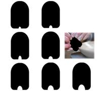 7pcs Pottery Ribs Tool Set, HSSZXFR 6x4cm Pottery Clay Ribs for Plate Bowl Slab Forms, for DIY Carving Molds Shapes Sculpting Texturing Mud Trimming, Home or Studio Use