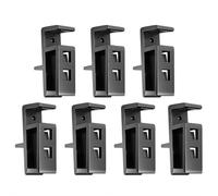 7Pcs Practical Wardrobe Cabinet Board Clip, Universal Closing Fixed Clip Tools for 15-20mm Wardrobe,DIY Removable Drawer Front Stay Clamps Attachment,for Home, Office Wardrobes and Closet Doors