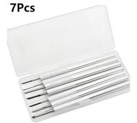 7Pcs Professional Wood Carving Tools Set - Miniature Detail Engraving & Sculpture Knife Kit for Wood, Soft Stone, Wax & Clay | Portable Woodworking Hand Tools for Artists & Crafters