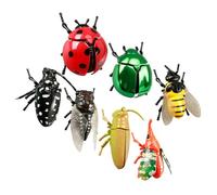 7PCS Realistic Wind Up Toy Plastics Model Figurine Set for Kids Nature Curiosity and Interactive Storytelling Play Fine Motor Skill Toy