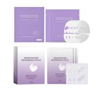 7PCS Rejuvenating PDRN Mask+ Dissolving Microneedle Eye Patches-Overnight Face Mask,Glass Skin Facial Mask Set,Micro Needle Patches with Hyaluronic Acid,Anti Wrinkle Eye Patch for Dark Circles