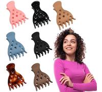 7Pcs Root Lifting Hair Clips for Volume Hairs Styling Accessories Volumizing Claw Clamps for Curly Hair No Crease Hair- Root Lifting Clips for Natural Volume Curls (Hair Clips-1)