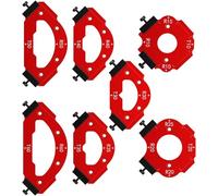7pcs Router Corner Radius Template Router Radius Jig, Aluminum Alloy 3 in 1 Radius Jig Router Templates, R10 R15 R20 R25 R30 R35 R40 R50 R60 T10 T20 T30 T35 T40 T50 T60 Use with Router Table