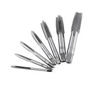 7pcs Screw Tap, M3, M4, M5, M6, M8, M10, M12, Steel Tap & Die Tool Threader Thread Kit Pipe Threading for Wood, Plastic, Aluminum Or Other Soft Materials