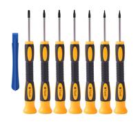 7Pcs Screwdriver Set, Magnetic Torx Screwdriver Set Precision Screwdrivers Driver T3 T4 T5 T6 T7 T8 T10 Security Repair Kit with Pry Tool for PS5 PS4 PS3 Xbox One Xbox 360 Controller Watch MacBook