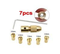 7pcs/Set 2.35/3.17/4.05/5.05mm Brass Collet Drill Chucks for Electronic Starter Shaft Drill Bit Tool Drill Chuck Adapter OSBCMZGE(2.35mm)