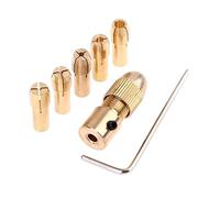 7Pcs/Set Brass Collet for Rotary Electronic Starter Shaft Drill Chuck Bit Tool for 0.5-3.0MM Drill Bit ICXLPMC