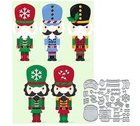 7Pcs/Set Christmas Soldiers Metal Die Cuts, Christmas Soldiers Cutting Dies Cut Stencils DIY Scrapbooking Cards Decorative Embossing Paper Dies for Album Card Scrapbooking Making