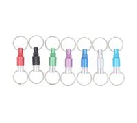 7PCS Set Detachable Keychain, Aluminum Alloy Quick Release Pull Apart Coupler Key Ring, Multifunctional Keychain with 7 Colors for Keys Tools Dolls Trinkets, Durable and Fashionabl