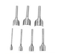 7Pcs /Set Diy Leather Carft Half -Round Punch Belt End Cutter for Home Leather Sewing 10-40Mm Suitable for End Processing of Wallet leather strap cutter for Perforazione
