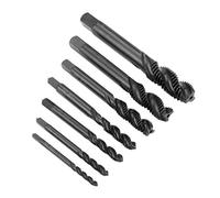 7pcs/Set HSS Spiral Point Plug Tap Nitride Metric M3-M12 Screw Straight Flute