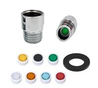 7pcs Shower Flow Reducer Limiter Set, Water Flow Saver Adapter Set Flow Reducer Limiter 1/2 Inch Flow Restrictor Control Valve for Fixed Shower Head Handheld Shower 1.2/1.5/1.8/2/ 2.2/2.5 GPM.