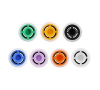 7pcs Shower Head Flow Restrictor, 1.2 1.5 1.8 2.0 2.2 2.5 3.0 GPM Water Flow Restrictor for Bathroom Shower Head & Kitchen Faucets (7 Colors)