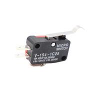 7pcs SPDT momentary limit switch 1NO1NC roller lever(V-154-1c25)