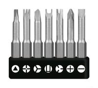 7pcs Special Screwdriver Bit Set| Chrome Vanadium Steel| 50mm PH2 Triangle