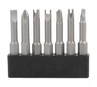 7pcs Special-Shaped Screwdriver Bit Set 50mm with Triangle Y U PH2 SL 3/4 Hex Shank for Appliance and Toy Repair