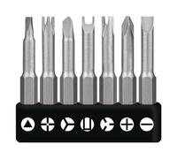 7pcs Special-Shaped Screwdriver Bit Set, Chrome Vanadium Steel 50mm Hex Shank for Appliance Toy Repair, PH2 Triangle Y U Slotted