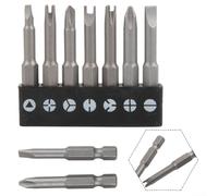 7pcs Special Shaped Screwdriver Bits PH2 U Y Triangle 50mm Chrome Vanadium Alloy Steel Magnetic Tips with 1/4 Hex Shank Suitable for Repair Tasks