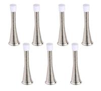 7PCS Spring Door Stop, Heavy Duty Metal Door Stoppers for Skirtings, Long Spring Door Stopper, Durable Door for Collision Between The Door Leaf and The Wall Reduce Noise, Easy Installation