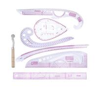 7PCS Styling Sewing French Curve Ruler Set, Dress Makers Rulers Clear Sewing Tailors Pattern Making Ruler for Beginners Tailors Designers