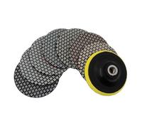 7Pcs Super 4Inchs Dry Polishing Pads 100mm Flexible Stone Polishing Pad for Marble Granite Tile Floor Grinding Wheels(Combon E,3000_7 PCS_4 INCHES)