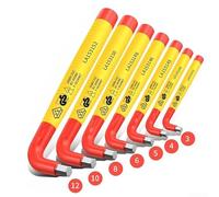 7PCS VDE Certified 1000V Insulated Hex Key Wrench Set 3/4/5/6/8/10/12mm Ergonomic Non-Slip Handle(7pcs A type)