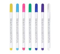 7PCS Washable Fabric Pens Water Soluble Erasable Fabric Marking Pens for Tailor's Quilting Tracing Sewing Dressmaking DIY Clothes T-Shirts Canvas Bags Shoes Hats Embroidery Paint