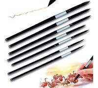 7Pcs Watercolour Paint Round Brushes, Premium Nylon & Acrylic Art Brushes, Brushes for Watercolor, Oil & Detail Painting, Durable Ergonomic Handle (Pack of Seven)