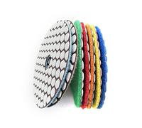 7PCS Wet Dry Diamond Polishing Pads Set For Granite Concrete Marble Resin Powder With Excellent Sharpness Good Luminosity Stone Grinding Processing