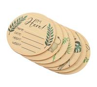 7pcs Wooden Milestone Wooden Announcement Newborn Babies Monthly Milestone Nursery Cards Month Milestone Signs Age Milestone Cards