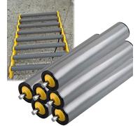 7PcsConveyor Belt Rollers HeavyDuty Unpowered Conveyor Rollers for DIY Projects & Factories Smooth Operation (Dia 32mm Length 100mm) Ideal for Fences & Material Handling