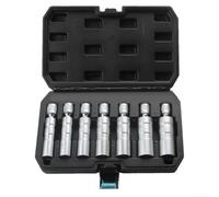 7piece 3/8 14mm Drive Magnetic Spark Plug Socket 21mm Set for Automotive Repair with Inch 16mm 18mm Wrench Compact in Sizes STO