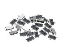 7Pin Mini Slide Switch On-OFF 2Position Micro Slide Toggle Switch 1P2T H=1.5MM Miniature Horizontal Slide Switch SMD(WHITE,100PCS)