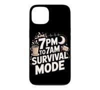 7pm To 7am Survival Mode Night Shift Nurse Case for iPhone 13