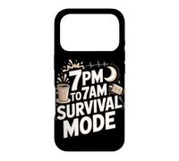 7pm To 7am Survival Mode Night Shift Nurse Case for iPhone 17 Pro