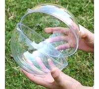 7Queen Extra Large Clear Ball Ornaments, Big Fillable Christmas Balls Shatterproof Ornament Baubles for DIY Crafts Christmas Wedding Party Decor (Clear-160mm/6.3inch=2PCS)