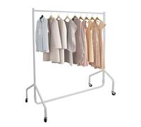 7RiversART Metal Heavy Duty Clothing Garment Rack, 167 CM Clothes Rail with Bottom Rack for Coats, Skirts, Shirts, Sweaters, Holds up to 80 kg, White