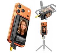 7RYMS Qshot V2 Selfie Monitor Screen for iPhone & Android, 4K 60fps Magnetic Back Camera Monitor with Remote, Built-in Speaker, 1/4” Mount,Phone Monitor Screen for Vlog Live Streaming & TikTok(Black)