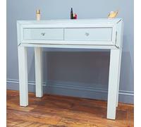7seas Dressing Table Handmade Console White Glass 2 Drawers for Hollywood Mirrored Makeup Vanity 7seas White