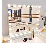 7Seas Hollywood Vanity 66X58Cm Makeup Mirror 18 Led Usb Ports Tabletop Wall In White White One Size