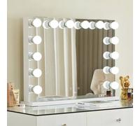 7Seas Hollywood Vanity Mirror 80 X 63Cm With Bluetooth Speakers - White White