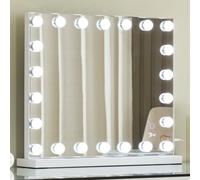7Seas Hollywood Vanity Mirror With 22 Led Lights Wall Mounted Tabletop - White White