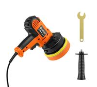 7Sevenjokers Car Polisher Kit, 0-3000RPM Variable Speed Orbital Buffer with 3 Pads, 1 Handles & Wrench, Electric Car Polishing Machine for Detailing/Polishing/Waxing/Scratch Removing