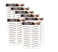 7Sheets 4D Hair-Like Eyebrow Tattoo Stickers Waterproof Natural Fake Stickers,Long Lasting Eyebrow Grooming Shaping Perfect for Women and Girls (Brown-07)