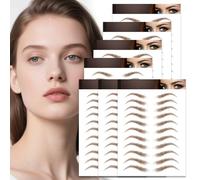 7Sheets/77Pairs 4D Hair-Like Waterproof Eyebrow Tattoos, Waterproof Natural Fake Stickers Eyebrow, Grooming Shaping Transfers Stickers, Stick on Eyebrows, Hair-like Eyebrow Tattoo for Women and Girls