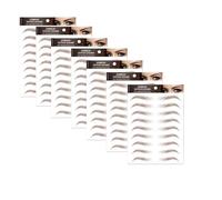 7Sheets Eyebrow Tattoo Stickers 4D Hair-like Waterproof Natural Fake Eyebrow Stickers,Long Lasting Eyebrow Grooming Shaping Perfect for Women and Girls (Stm-Brown)