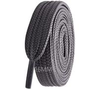 7STROBBS 1 Pairs 16MM Thick Wide Shoe Laces for Adida Campus, Flat Chunky Replacement Shoelaces for Mcqueen, Converse, Air Force 1, School, Trainers, Grey 120CM