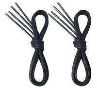 7STROBBS 2 Pairs Premium Waxed Shoe Laces, 2.5MM Thin Round Shoelaces for Formal Leather Dress Boat Wedding Shoes, Replacement Shoestrings for Oxford Brogues Desert Boots Navy 100CM